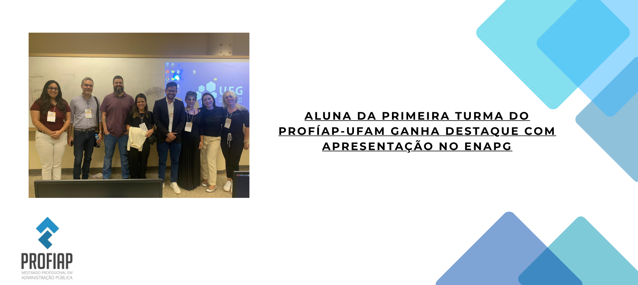 Mestranda da Primeira Turma do Profiap-UFAM Apresenta Artigo no EnAPG